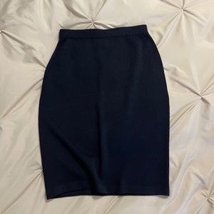 St John Slightly Used Black Knit Skirt